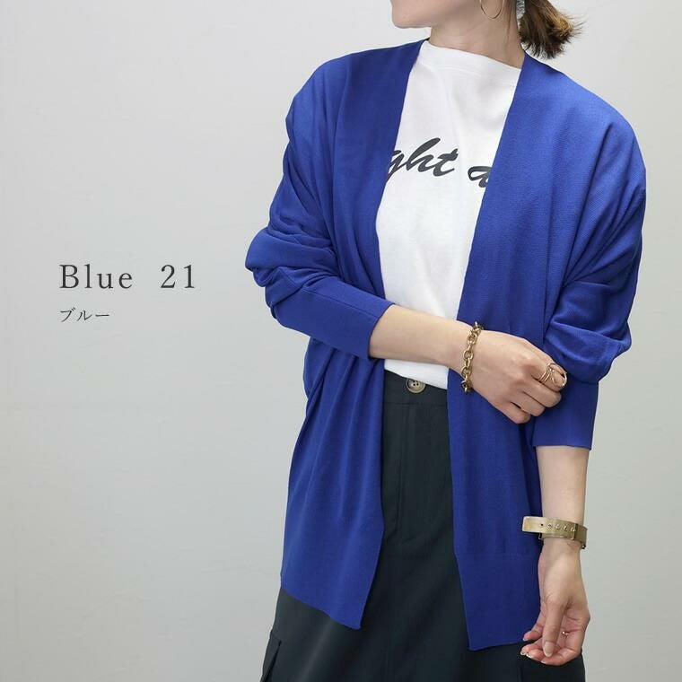 PLEATS PLEASE ペイント加工 サマーカーディガン ブルー 美品 XL UV加工サマーニットドルマンカーディガン|FUNNY COMPAY+
