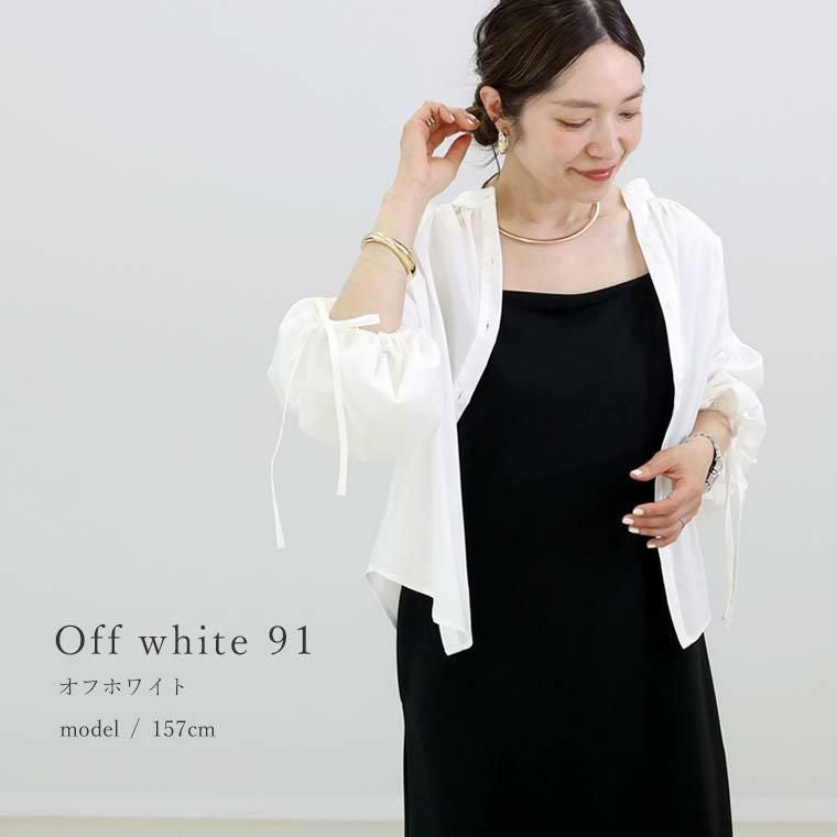 2014SS 袖リボンブラウス DONOBAN（ドノバン）の「袖リボンブラウス（シャツ/ブラウス）」 - WEAR