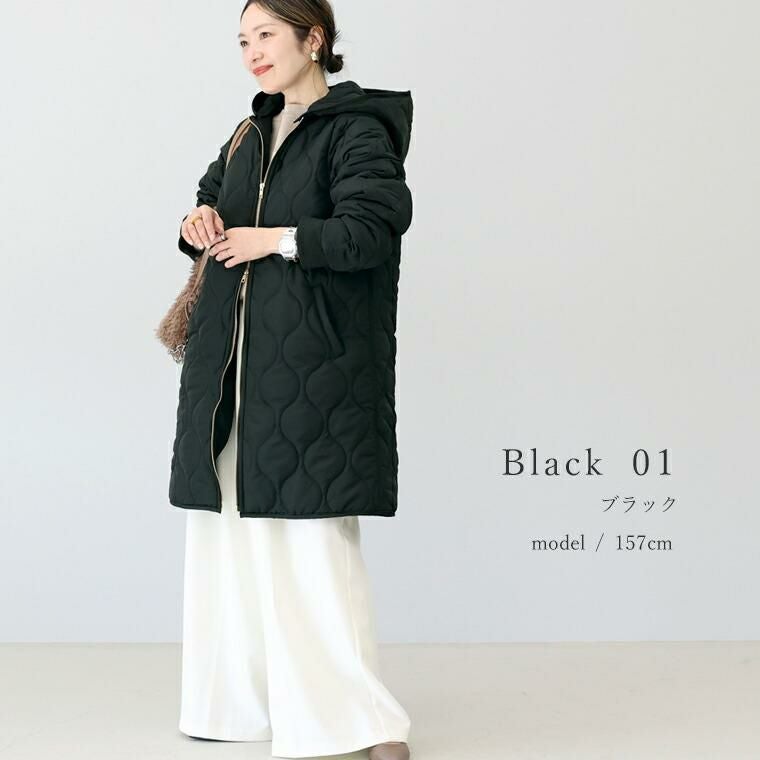 ファーライナー付マルチWAYキルティングコート 【メール便不可